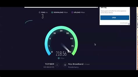 tic fiber speed test.
